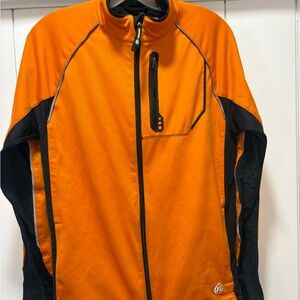 Novara Cycling Jacket Mens Unisex Medium Orange Full Zip